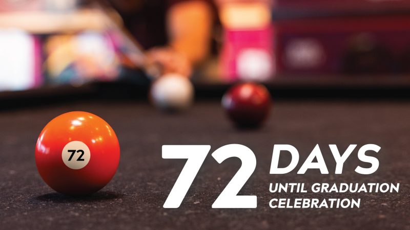 72 Days Until Graduation Celebration
