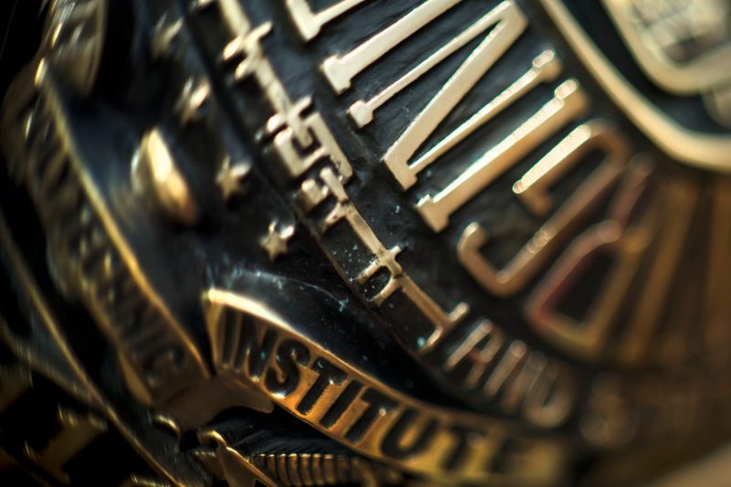 Close up image of the class ring.