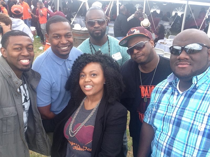 Black Alumni Reunion participants pose for a photo