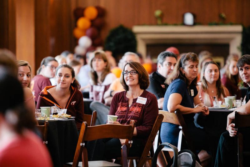 Families attending Virginia Tech events