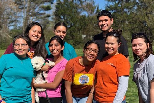 Members of Native at Virginia Tech pose for a group photo