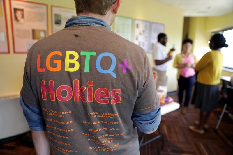 Hokies at the university's LGBTQ Cultural Center