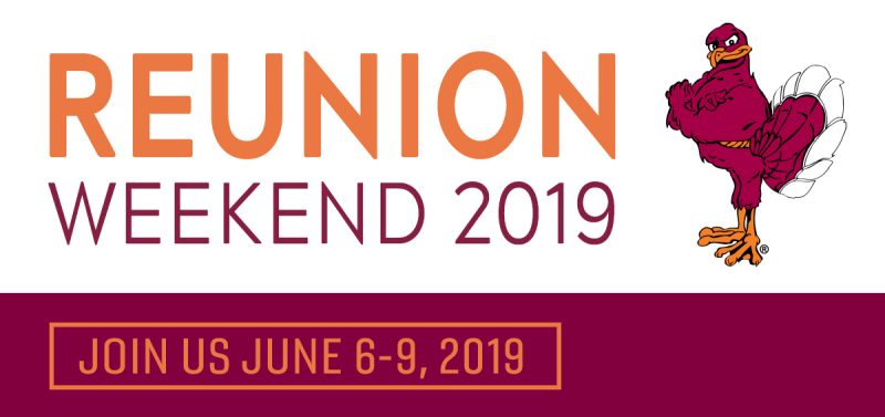 Reunion Weekend 2019, Join us June 6-9