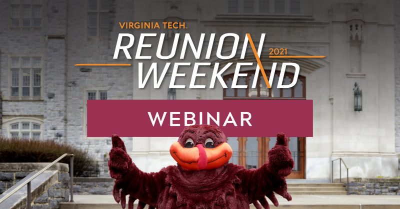 Reunion Weekend webinar