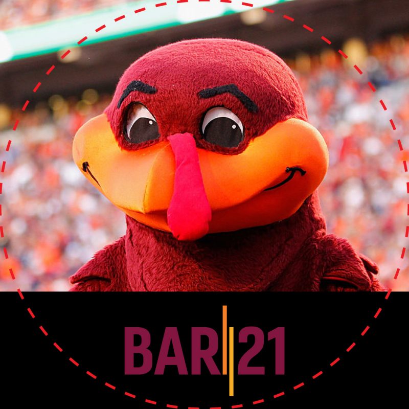 HokieBird with BAR 21 Facebook frame