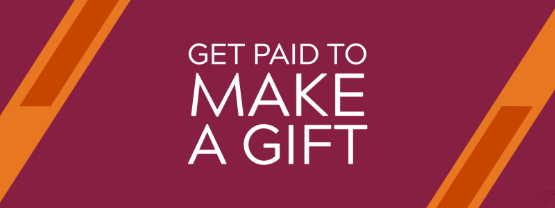 Get paid to make a gift