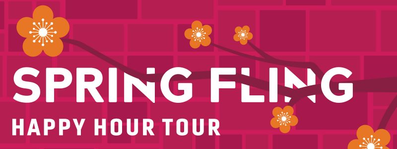 spring fling logo with floral branch