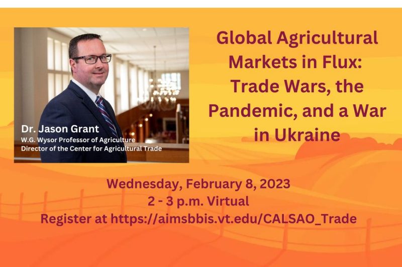 Global Agricultural Markets in Flux: Trade Wars, the Pandemic, and a War in Ukraine