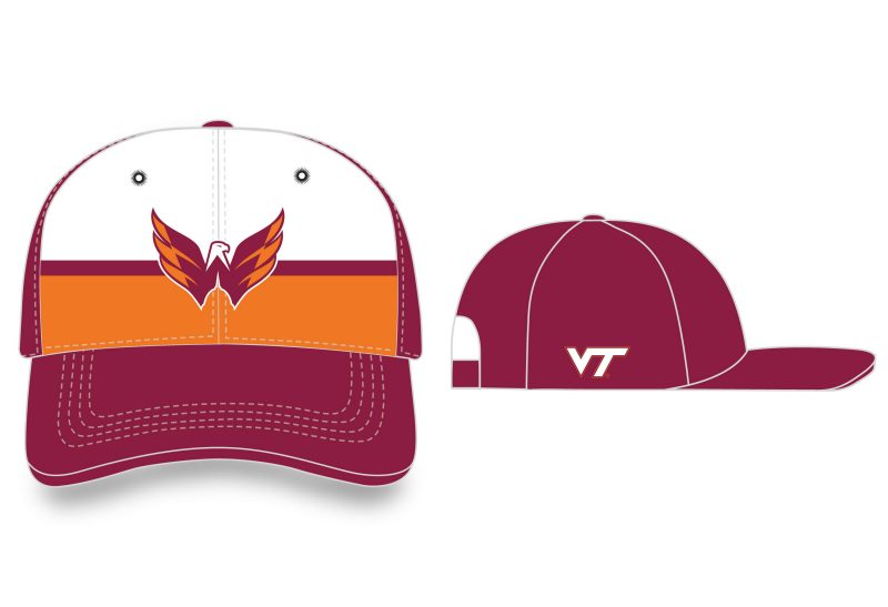commemorative Virginia Tech Washington Capitals hat