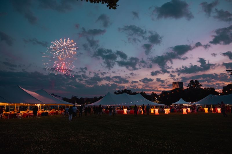 Alumni Weekend fireworks on the Drillfield