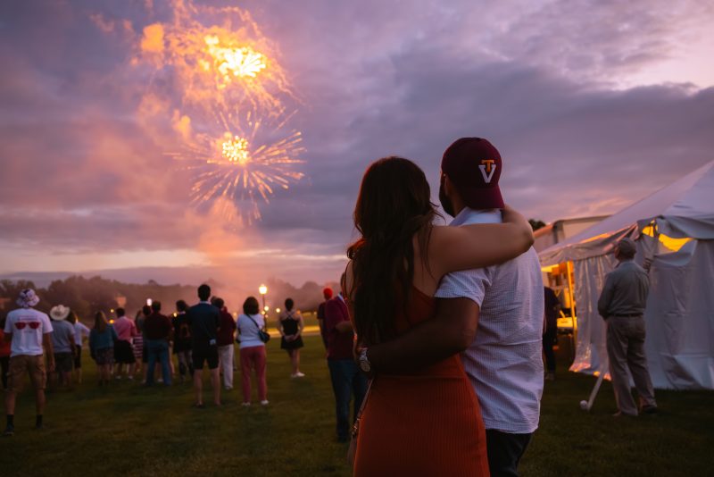 Fireworks on the Drillfield