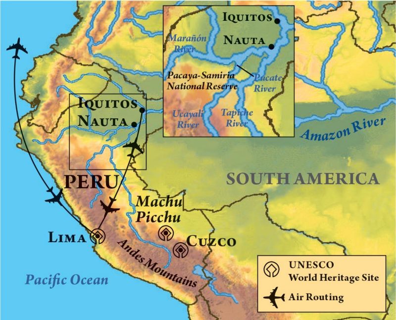 Amazon Tour Map