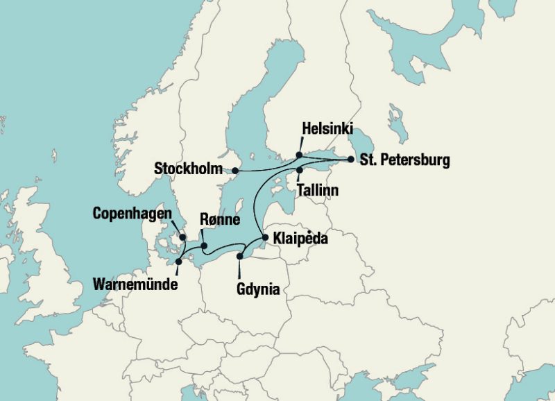 Map of Trip Route