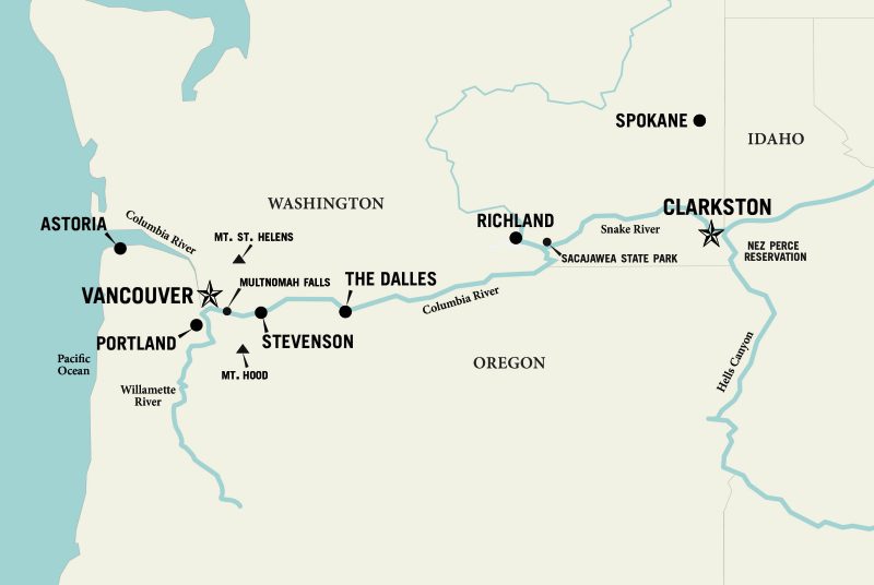 Map of Trip Route