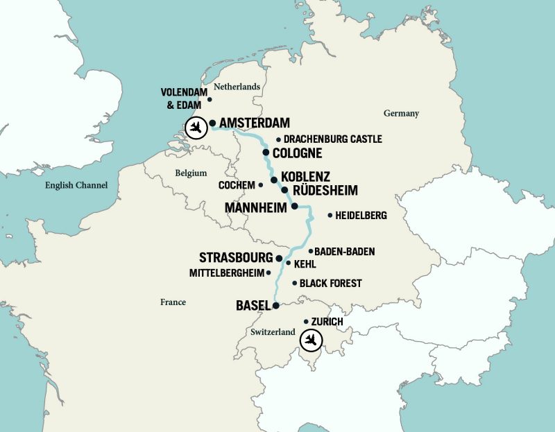 Map of Trip Route