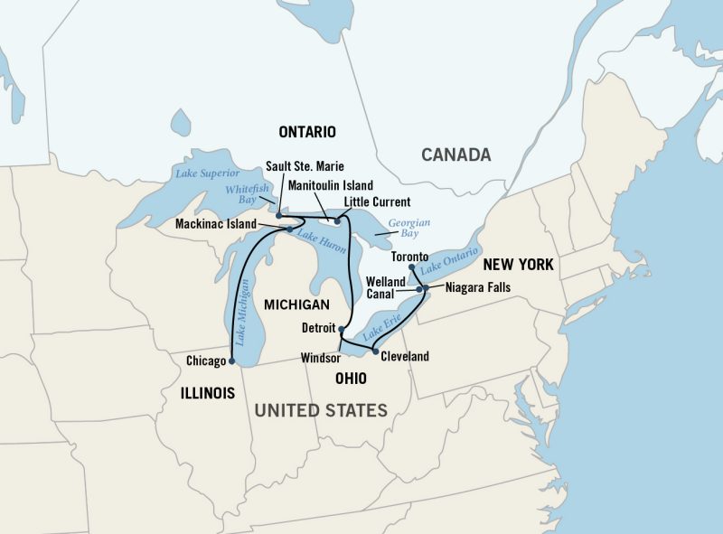 Map of Trip Route