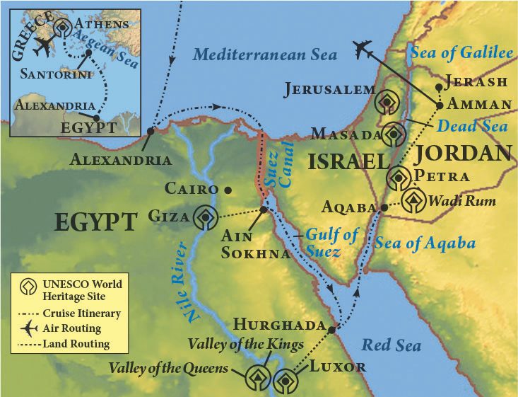 Antiquities of the Red Sea and Aegean Sea map