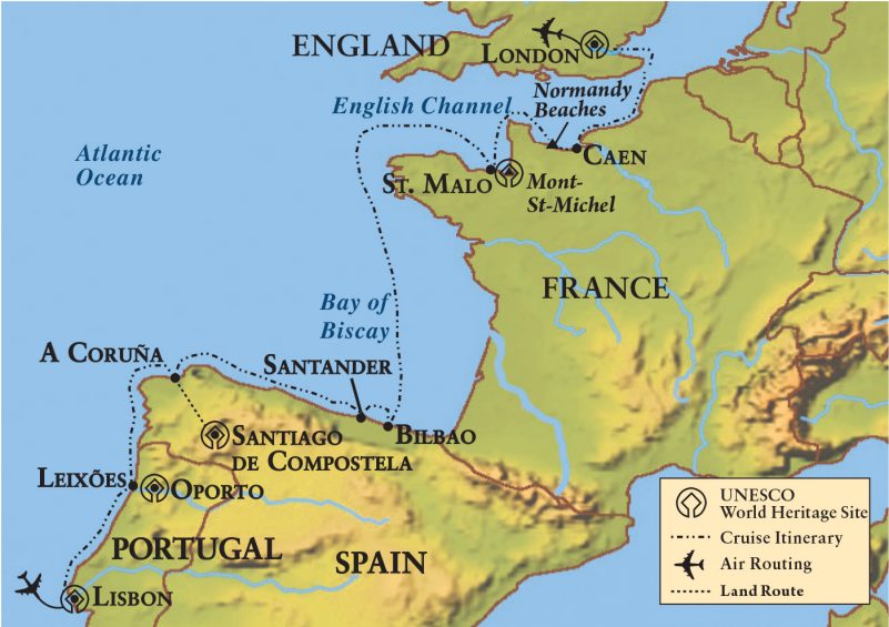 European Coastal Civilizations Map