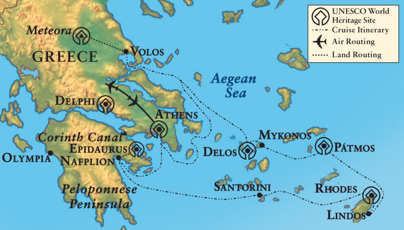 Greek Isles Map