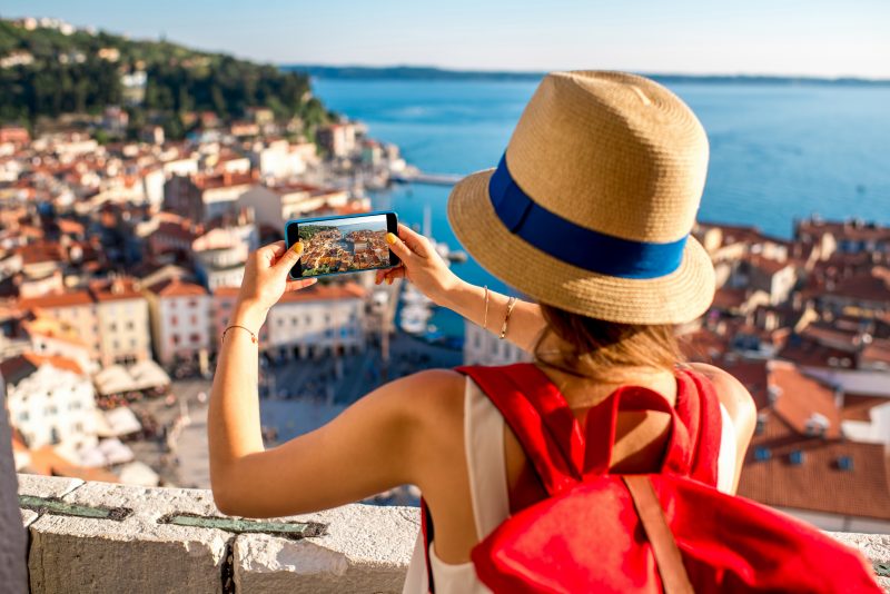 Person taking a photograph