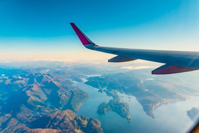 View from an airplane