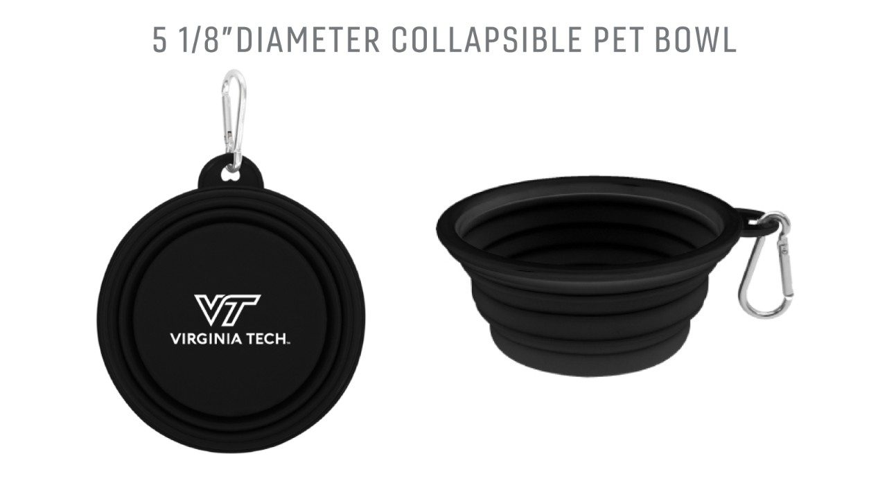 5 1/8" diameter collapsible pet bowl